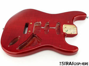 2011 American Fender Custom Shop Deluxe Strat BODY USA Candy Red AA Flame Top