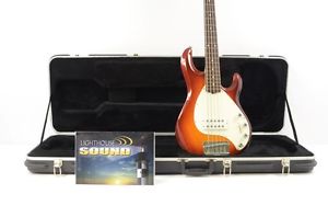Ernie Ball MusicMan StingRay 5 String Bass - Metallic Orange Burst w/OHSC