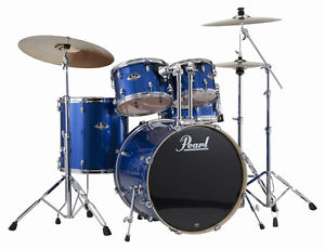 Pearl Export EXX Acoustique Batterie Kit, Bleu Electrique Scintillant (NEUF)
