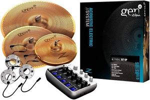 Zildjian GRATISVERSAND Gen16 Buffed Bronze Acoustic Electric Becken Set 14/18/20