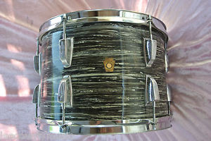 1967 LUDWIG CLASSIC BLACK OYSTER PEARL 13" RIDE TOM for your DRUM SET! #T523