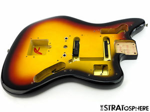 Vintage 65 RI USA Fender Jaguar BODY 1965 Reissue Nitro 3 Color Sunburst SALE!