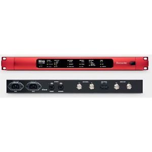 Focusrite Rednet D64R per collegamento rete Dante e setup MADI/AES10