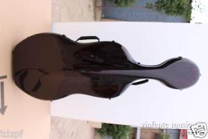 4/4 New Cello case Hard Case Carbon Fiber brown New Strong Light#A12