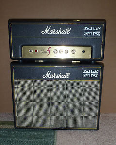 Marshall Class 5 Valve Amplifier Head and Model C110 Cab All Tube Amp