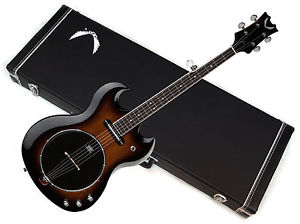 DEAN Gran Sport electric 5-string BANJO w/ CASE - Tobacco Sunburst - Solid Body