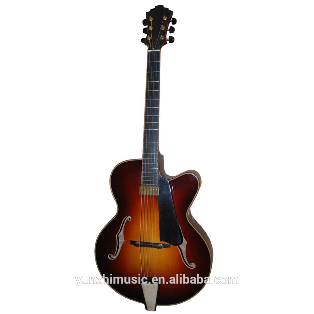 16 inch handmade hollow body archtop electric jazz guitar