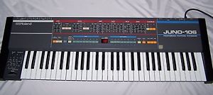 Vintage Roland JUNO-106 Analog Programmable Polyphonic Synthesizer with Cable