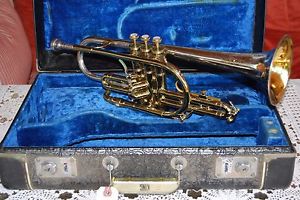 KING H.N. WHITE SILVER-SONIC CORNET 1950-1951 VINTAGE
