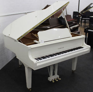 Yamaha A1 Silent System White Polyester Baby Grand Piano By Sherwood Phoenix