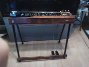 new texas longhorn 6 string two pedals two knees pedal steel guitar by overfelt