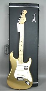 2014 Fender American Standard Stratocaster Electric Guitar Mystic Aztec Gold