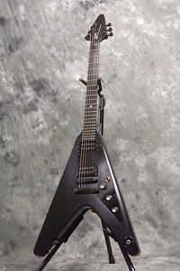 GIBSON FLYING V GOTHIC FLAT Black Electric Guitar w/HardCase From JPN Used #G459