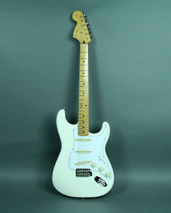 New Fender Jimi Hendrix Stratocaster Electric Guitar White Reversed Head w/Bag