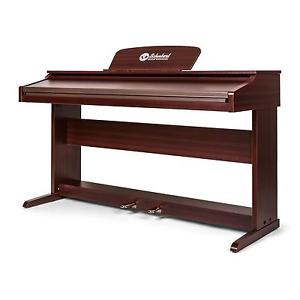 Pianoforte Digitale Piano MIDI Display LCD 88 Tasti 31 Demo Tastiera Marrone