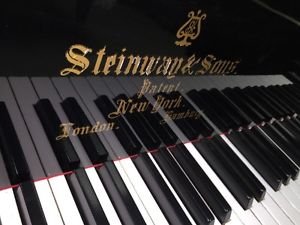 STEINWAY MODEL B GRAND PIANO. PERFECT WITH HAMBURG STYLE POLY FINISH!