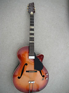 Framus Guitar:Vintage 1960s:Cutaway Archtop:Electro-acoustic.Good condition.