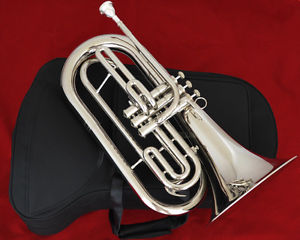 Professional Silver nickel JINBAO Marching Baritone Bb horn With Case
