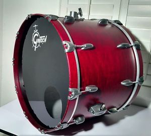 Gretsch broadkaster 22" x 16" kick drum satin cherrywood jasper