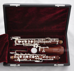 Brand new Professional Rose Wood Material Oboe Silver plated C Keys with Case