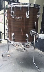 Vintage 70s Rogers New Mahogany 14x14 Powertone Floor Tom Drum