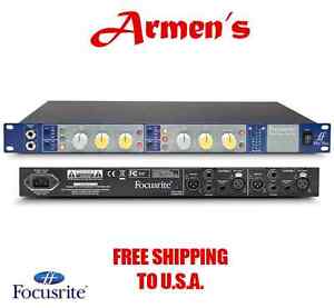 Focusrite ISA TWO 2 CHANNEL MICROPHONE PREAMP DUAL MONO MIC PRE RACK  NEW ARMENS