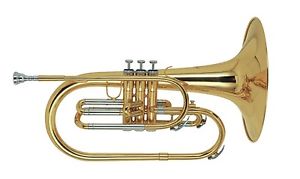 STAGG F BRASS MARCHING MELLOPHONE w/ CASE - TRUMPET HORN - WS-MB225
