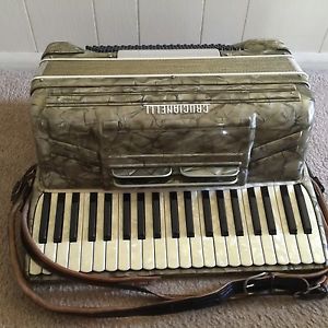 Italian Crucianelli Piano Accordion by Pancordion Late 50's Or Early 60's W/Case