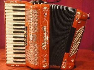 NEW Ottavianelli Junior I Piano Accordion Red Sparkle LMM  34 Key 72 Bass