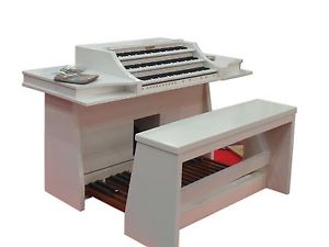 Midi Spieltisch "ELEGANZA  III-weiß " für Hauptwerk / Grande Orque- top Preis