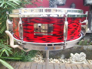 Sonor Vintage 1967 Beech D-471 Snare - RARE RED TIGER!