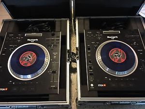 2 Numark V7 DJ Turntables and 3 Channel Mixer