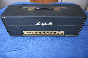 MARSHALL 100 WATT HEAD PLEXI METAL PANEL SUPER BASS LEAD 1971 MADE IN ENGLAND