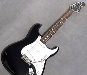 Fender USA American Vintage '70s Stratocaster Matching Head Black F/S Used #G212