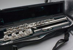 Altus Azumi Open Hole Flute Sterling Silver 925 Headjoint Cleaning Plug Case EUC