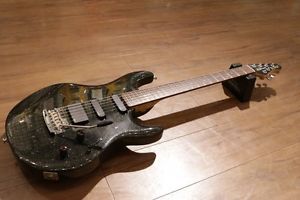 Free Shipping Used MUSICMAN LUKE II 2000 Black Sparkle Electric Guitar