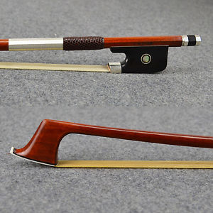 Wonderful Straight Maestro Pernambuco Cello Bow Pure Silver Mounted <ACTUAL BOW>