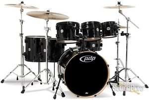 7pc PDP Pacific by DW CM7 Concept Maple Drum Set -Pearlescent Black