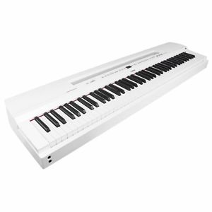Yamaha P255 88 Note Digital Piano in White w Power Supply Sustain Pedal C STOCK