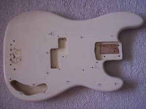 Fender 1965/66 Precision Bass body Refinished in Olympic White