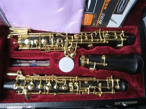 Professional ebony concert full-automatic oboe,gold-plating C key  #9455