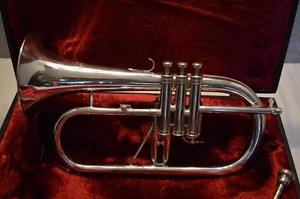 ANTOINE COURTOIS SILVER FLUGELHORN -  PARIS, FRANCE - FREE SHIPPING USA ONLY