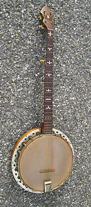 Vintage '30s UNLABELED Slingerland 5 String Banjo w/ Fancy INLAYS & GROVERS !!!
