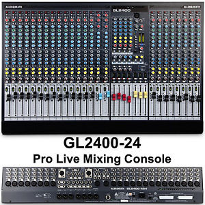 ALLEN & HEATH GL2400-24 PROFESSIONAL DUAL FUNCTION AUDIO MIXER $74 INSTANT OFF
