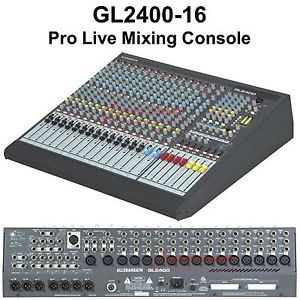 ALLEN & HEATH GL2400-16 PROFESSIONAL DUAL FUNCTION AUDIO MIXER $49 INSTANT OFF