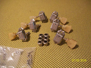 1959 Gibson Les Paul tuning pegs Kluson Deluxe Tuners w/ Original tips!