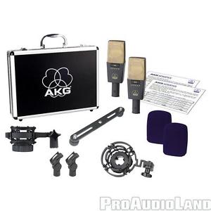 AKG C414 XLII/ST Multi-Pattern Studio Condenser Microphone Stereo Matched Pair