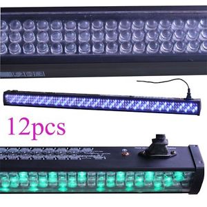 12pcs DJ 240 10mm LED Disco LIGHTS RGB DMX512 WALL BAR STAGE WASH PARTY ClUB