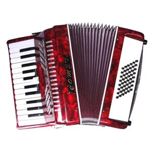 comet fisarmonica 48 bassi colore rosso