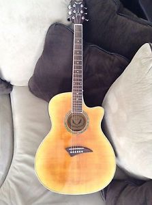 Acoustic Electric Dean Guitar!  Sunburst!  New Strings!